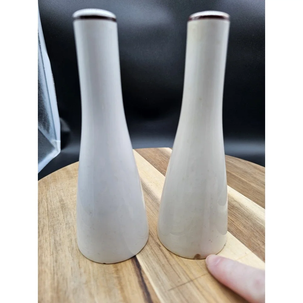 Vintage MCM Mikasa Cera-Stone Salt & Pepper Shaker Set‎ 6